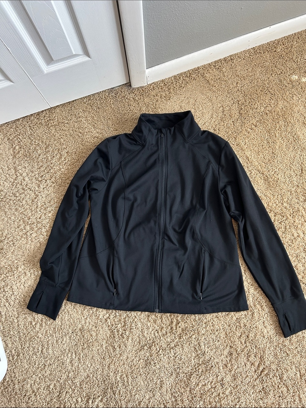 all in motion Black Performance Zip-Up Jacket
